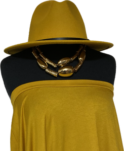 Gold Felt Hat