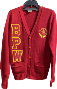 BPW Logo Cardigan Sweater