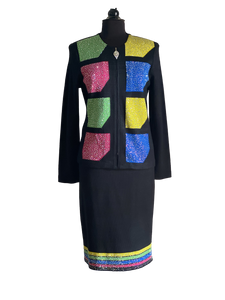Kourosh New York Knit Skirt Suit